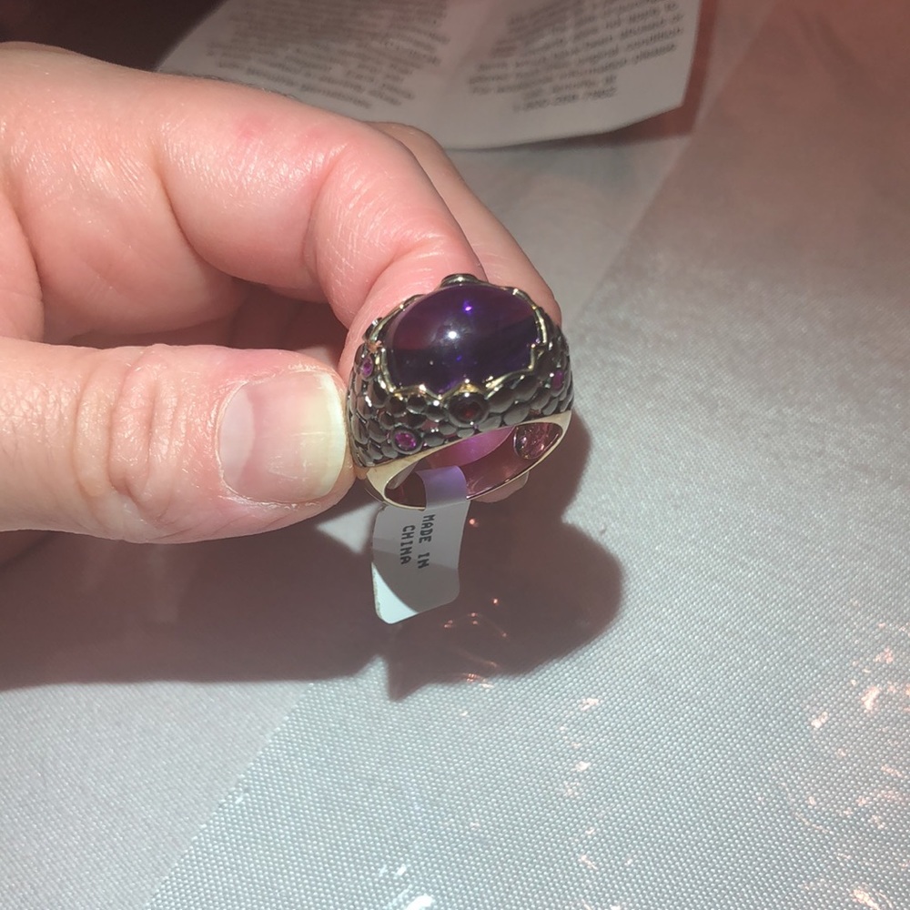 Provisor & Wisch Amethyst, Ruby & Garnet Ring
